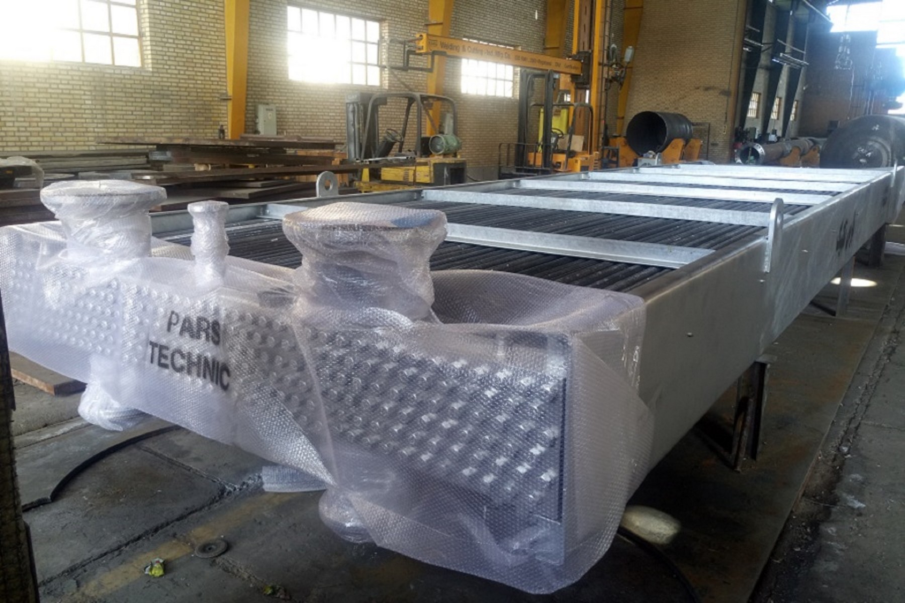 Air Cooler & Heat Exchangers Experience: Air cooler bundle at the manufacturing facility